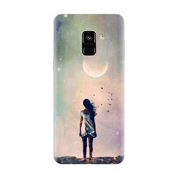 Husa silicon pentru Samsung Galaxy A6, Alone Woman Cgi Hd K Husa silicon pentru Samsung Galaxy A6, Alone Woman Cgi Hd K