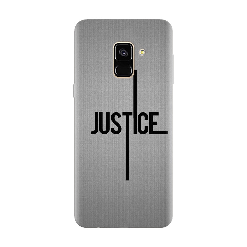 Husa silicon pentru Samsung Galaxy A6, Amir Justice Minimalistic Nubheebuccus Text