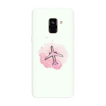 Husa silicon pentru Samsung Galaxy A8 Plus, Airplain Husa silicon pentru Samsung Galaxy A8 Plus, Airplain