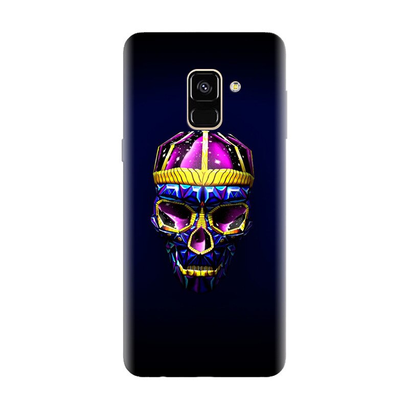 Husa silicon pentru Samsung Galaxy A6, Colorfull Skull