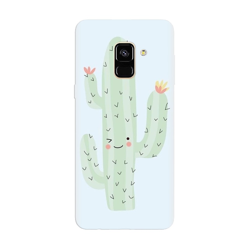 Husa silicon pentru Samsung Galaxy A6, Cactus
