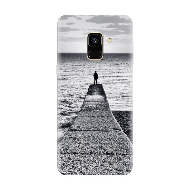 Husa silicon pentru Samsung Galaxy J6 2018, Abstract Dock Man Grey