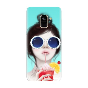 Husa silicon pentru Samsung Galaxy A8 2018, Cute Girly 001 Husa silicon pentru Samsung Galaxy A8 2018, Cute Girly 001