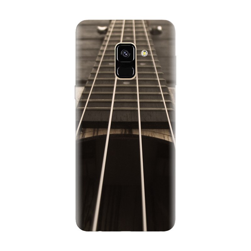 Husa silicon pentru Samsung Galaxy A8 2018, Bass Guitar