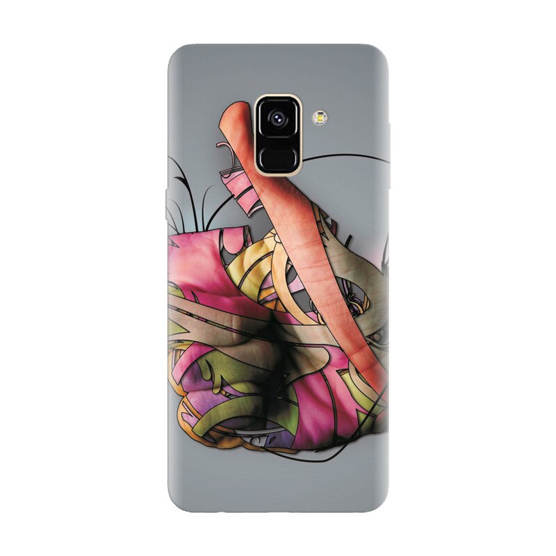 Husa silicon pentru Samsung Galaxy A6, Beautiful Hand Art