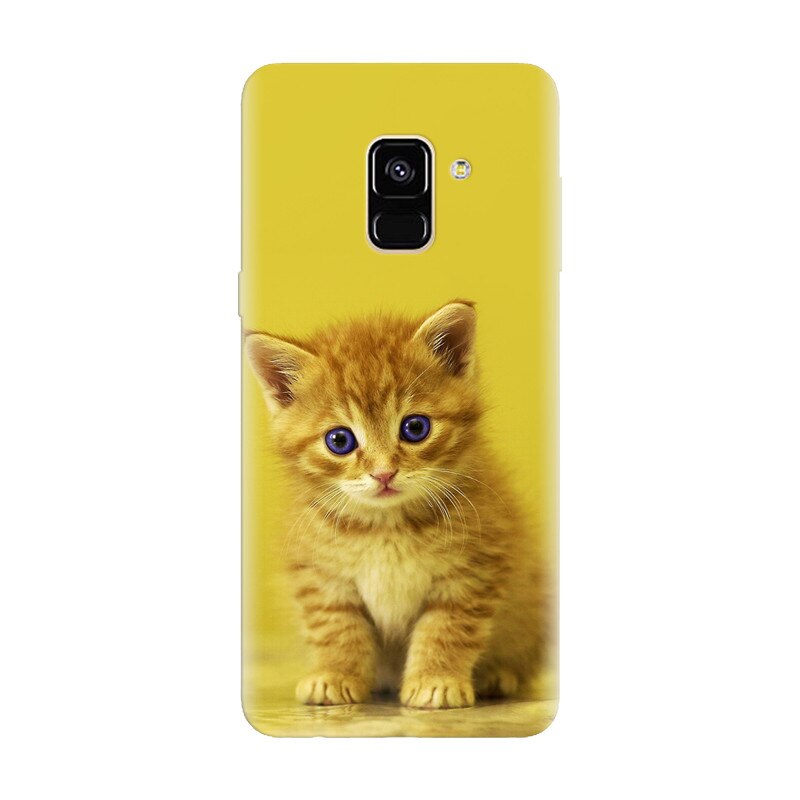 Husa silicon pentru Samsung Galaxy A8 2018, Baby Kitten
