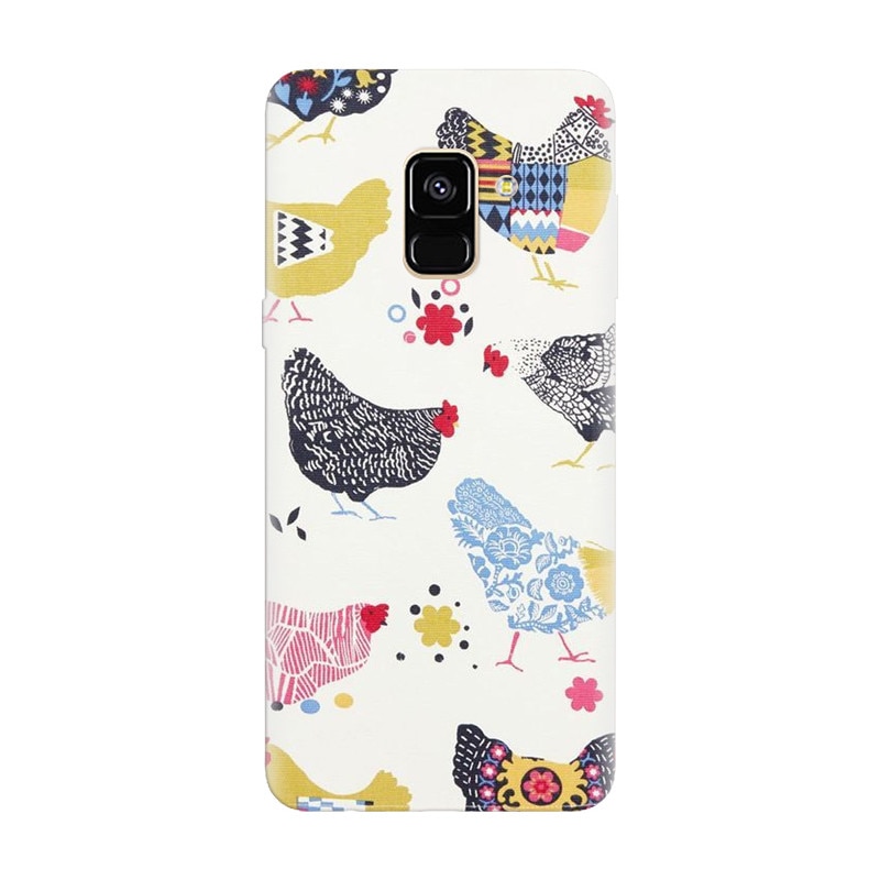 Husa silicon pentru Samsung Galaxy A6, Chickens