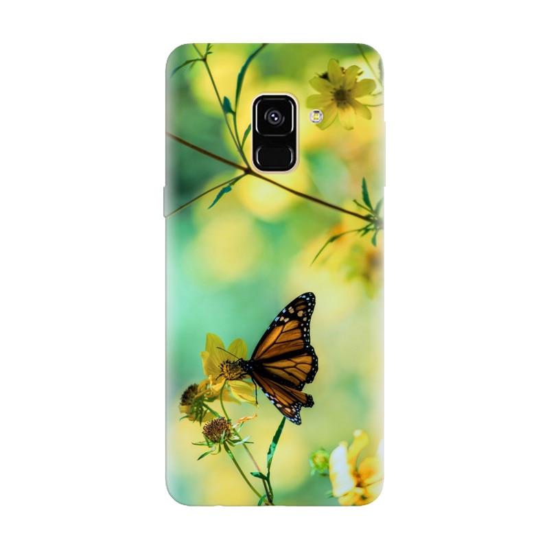 Husa silicon pentru Samsung Galaxy A6, Butterfly