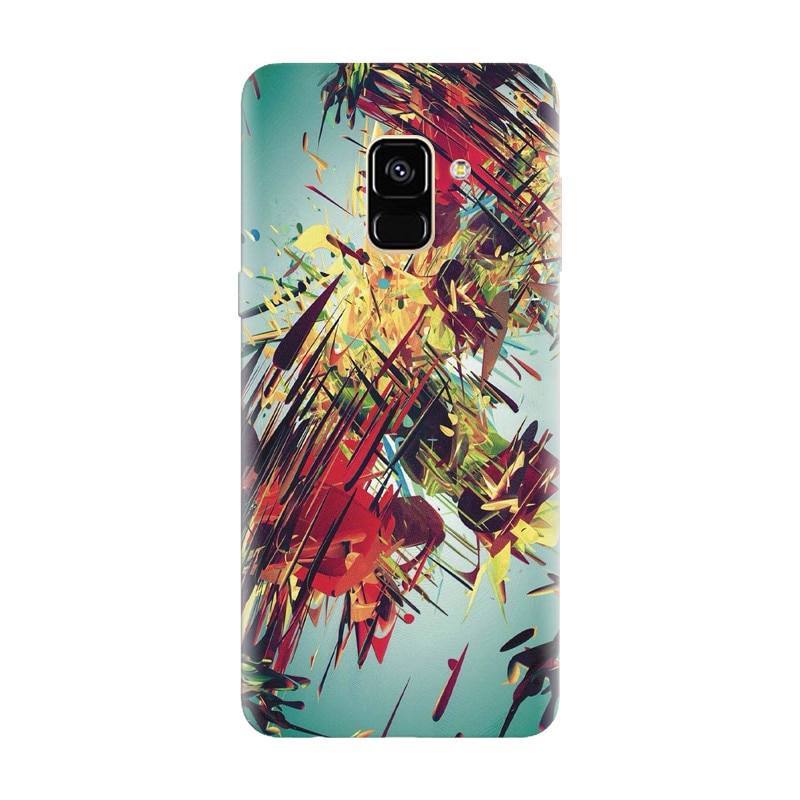 Husa silicon pentru Samsung Galaxy J6 2018, Complex Abstract Colorful 3D Drawing