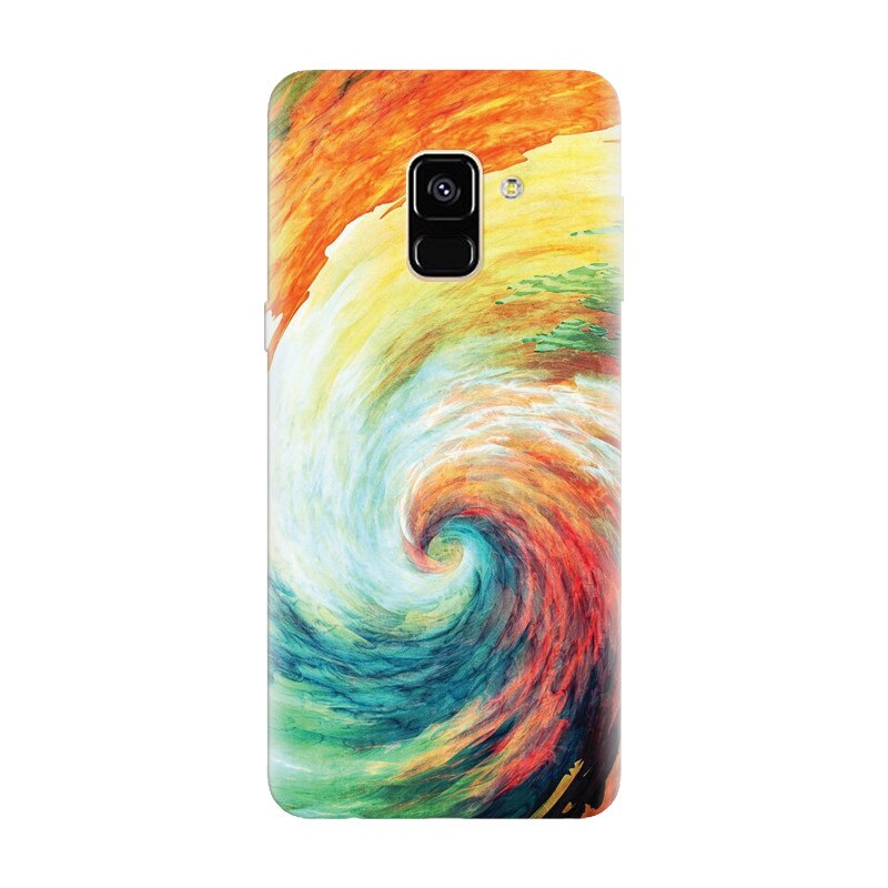 Husa silicon pentru Samsung Galaxy A8 2018, Big Wave Painting