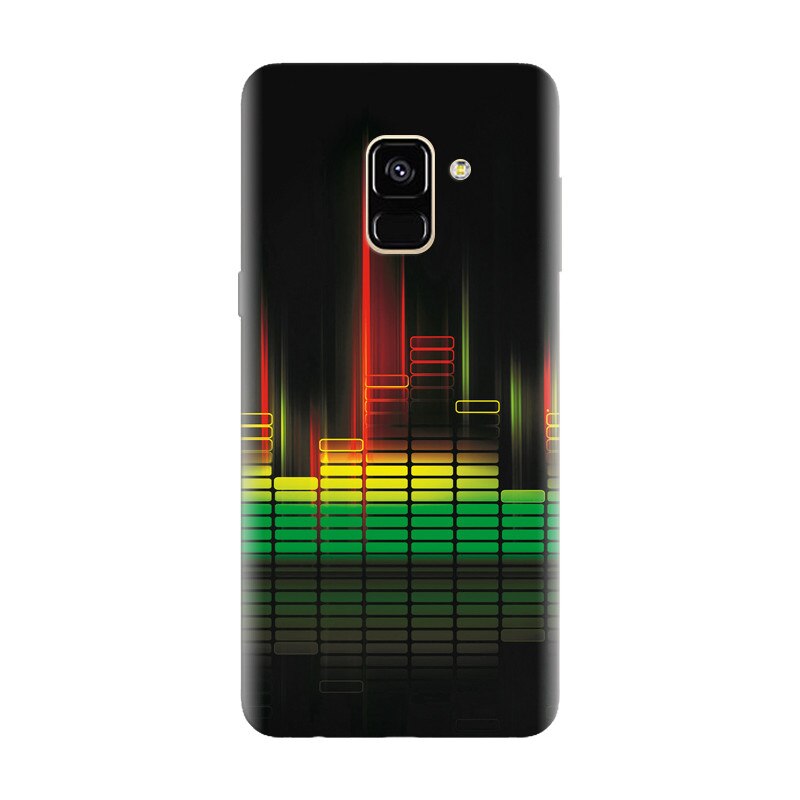 Husa silicon pentru Samsung Galaxy A8 2018, Abstract Dj Sound System