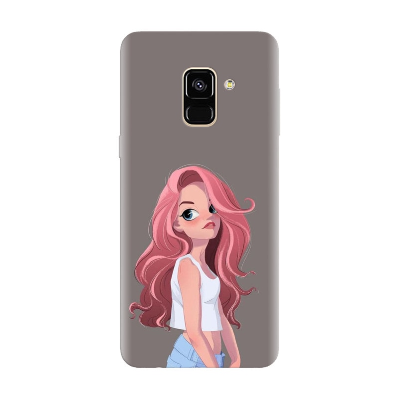 Husa silicon pentru Samsung Galaxy A6, Cute Girl