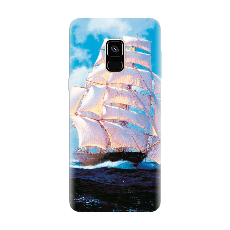 Husa silicon pentru Samsung Galaxy A6, Attractive Art Of Ships
