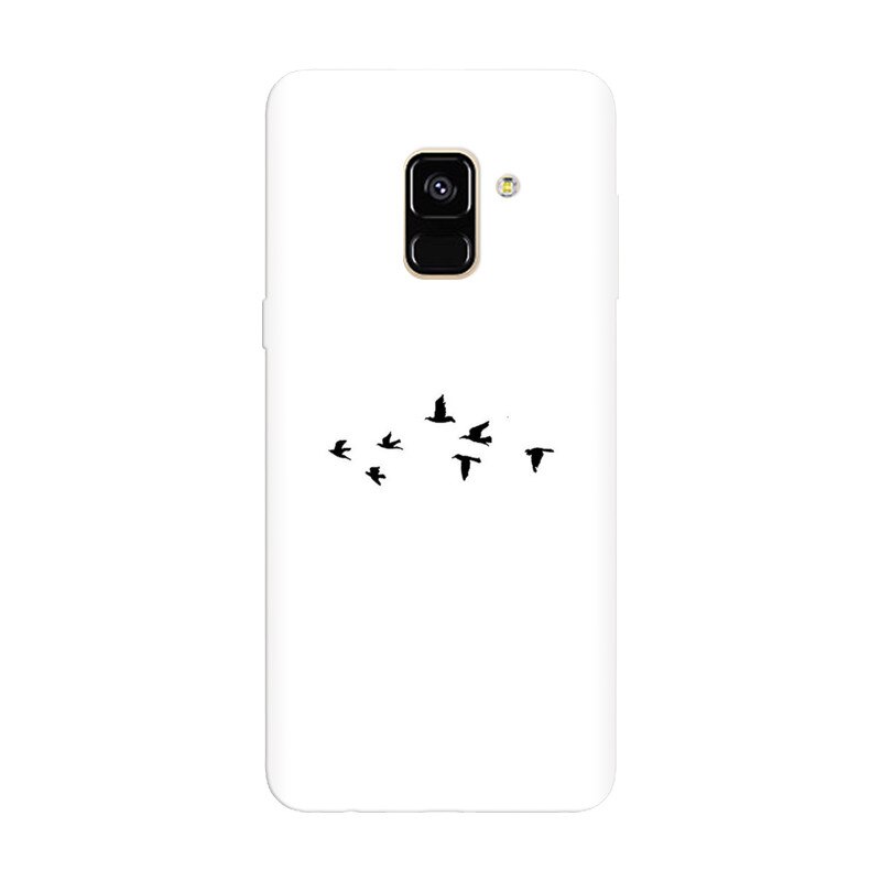 Husa silicon pentru Samsung Galaxy A6, Birds