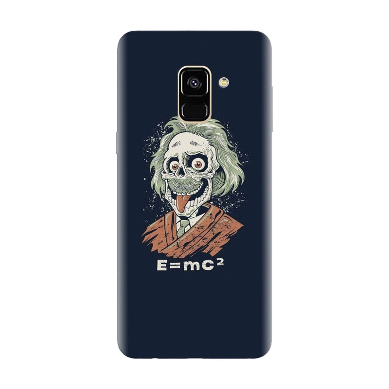 Husa silicon pentru Samsung Galaxy A8 Plus, Albert Einstein Caricature