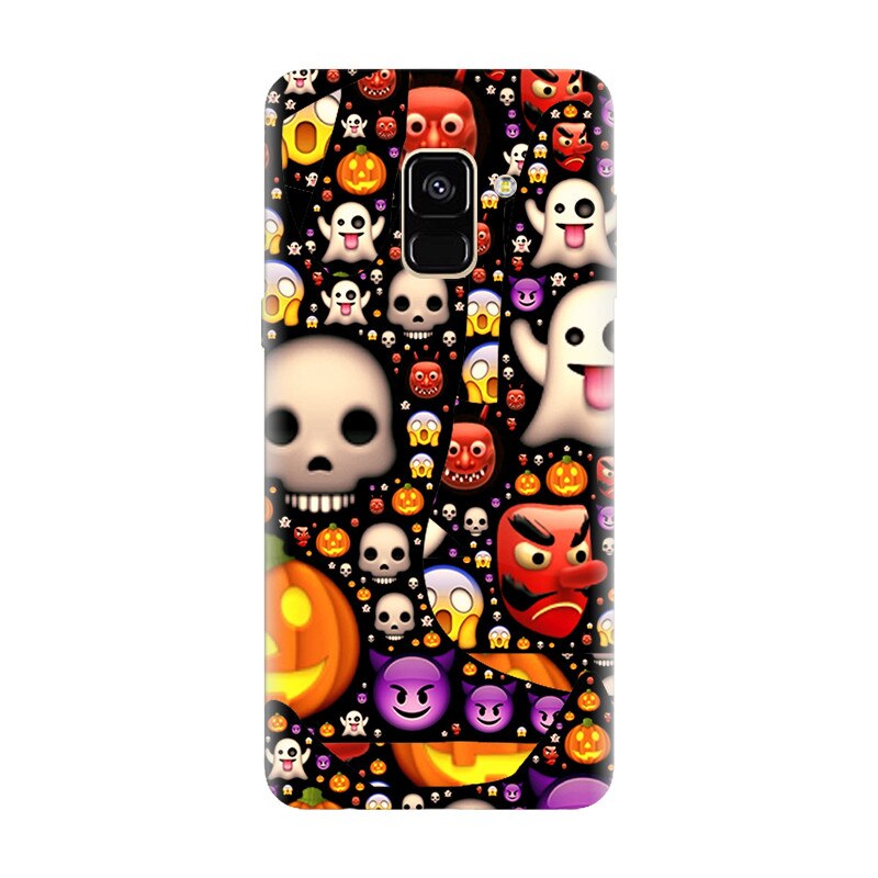 Husa silicon pentru Samsung Galaxy A6, Emoji Mess