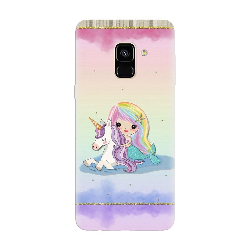 Husa silicon pentru Samsung Galaxy A6, Mermaid Unicorn Play