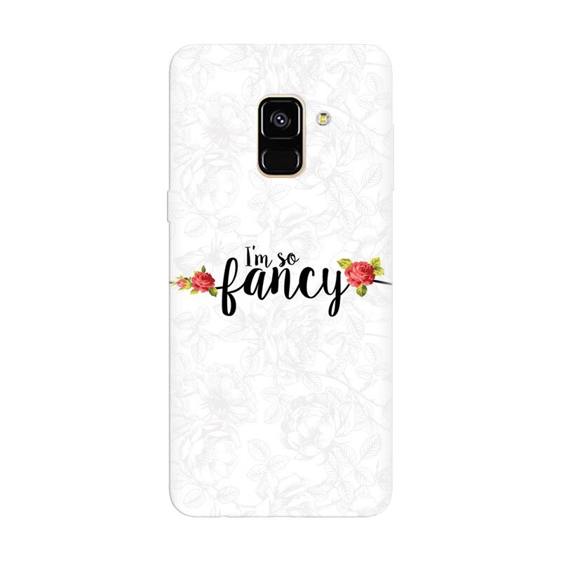 Husa silicon pentru Samsung Galaxy A8 Plus, Im So Fancy Floral