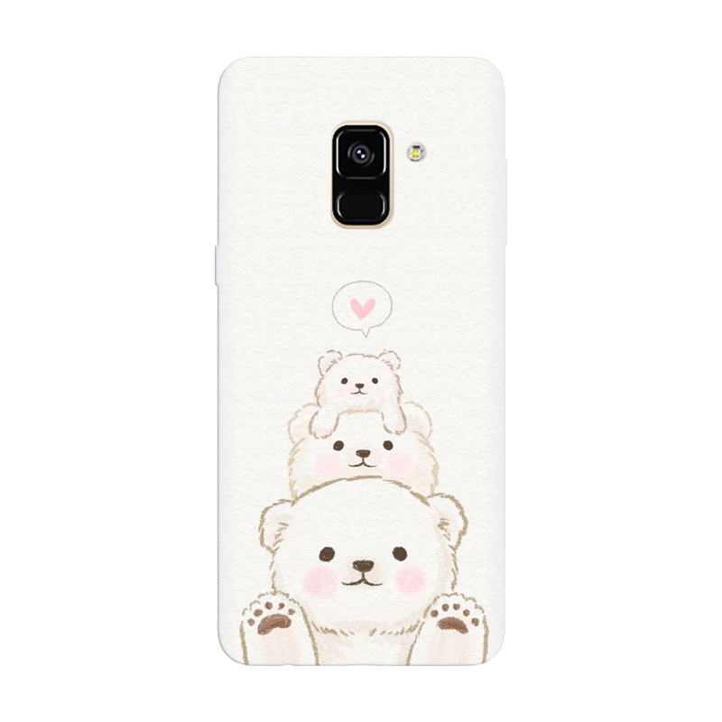 Husa silicon pentru Samsung Galaxy A8 2018, Family Bear