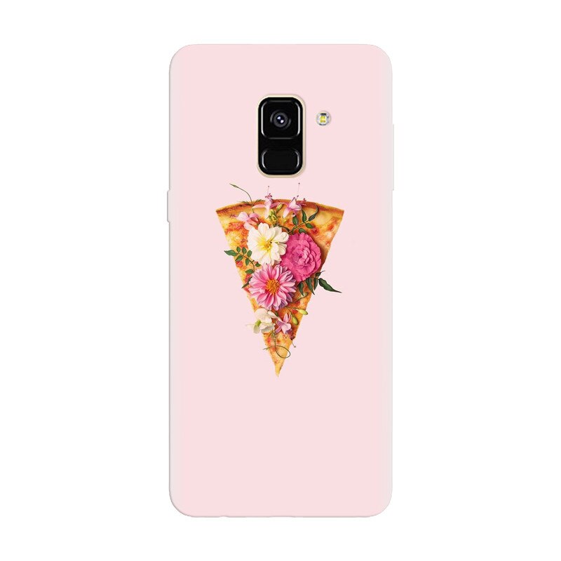 Husa silicon pentru Samsung Galaxy A8 Plus, Flower Pizza