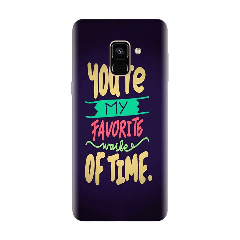 Husa silicon pentru Samsung Galaxy A6, My Favorite Waste Of Time