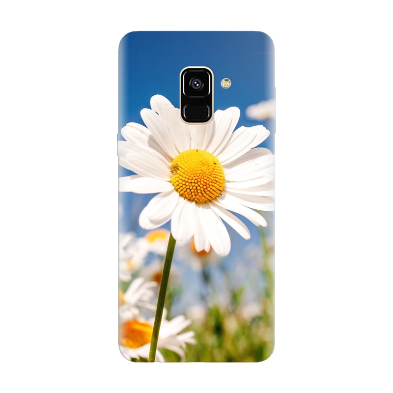 Husa silicon pentru Samsung Galaxy A6, Daisies Field Flowers