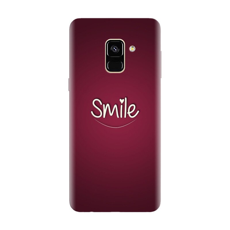 Husa silicon pentru Samsung Galaxy A8 Plus, Smile Love