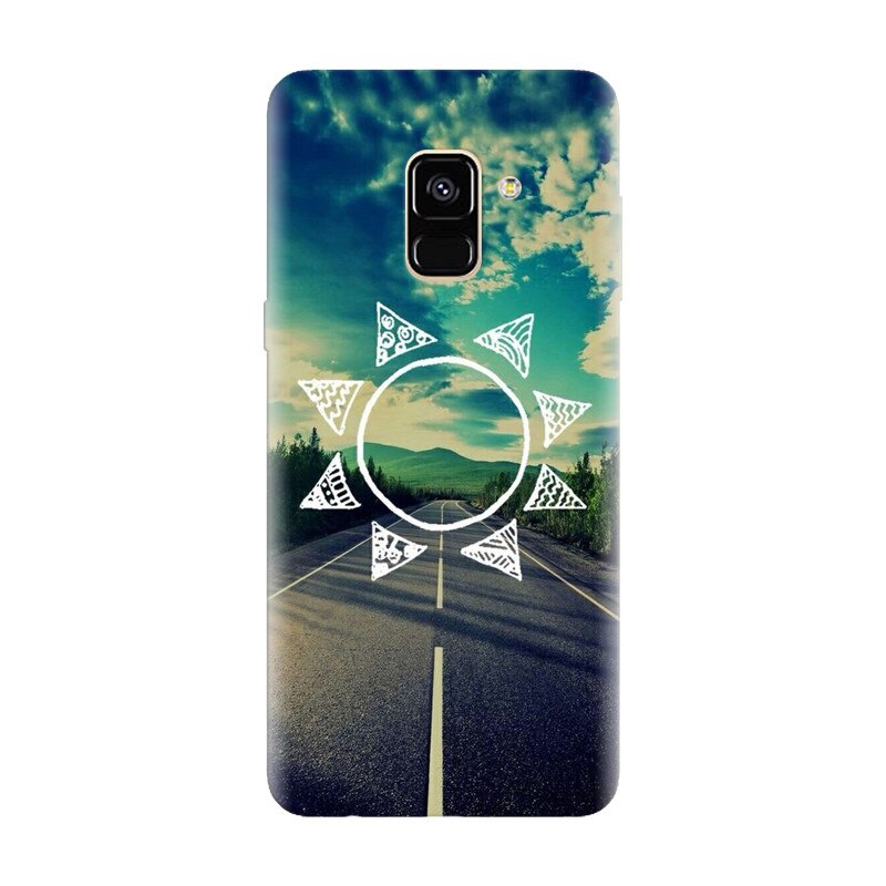 Husa silicon pentru Samsung Galaxy A8 Plus, Sun On The Road