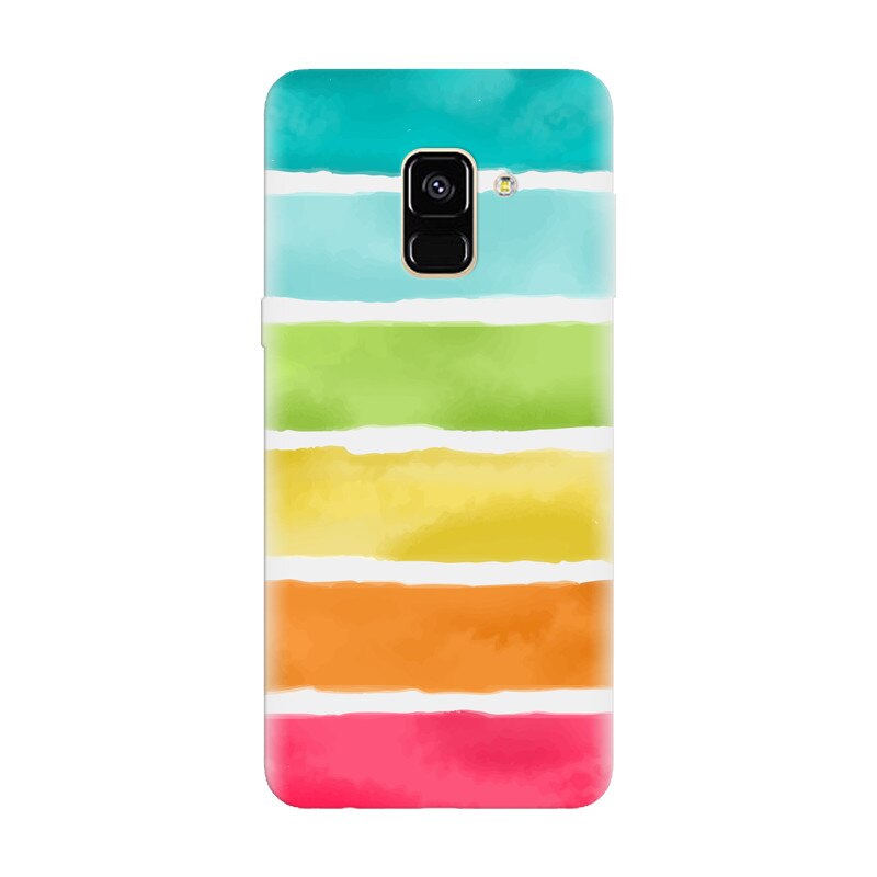 Husa silicon pentru Samsung Galaxy A8 Plus, Watercolors