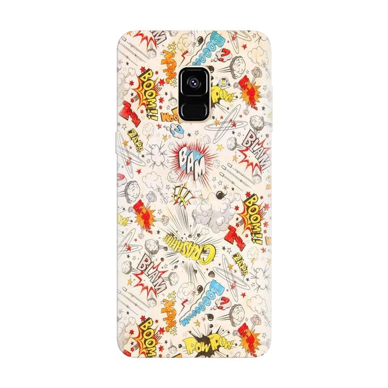 Husa silicon pentru Samsung Galaxy A8 Plus, Vintage Comic