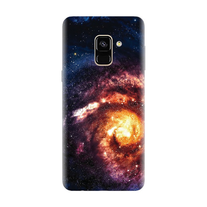 Силиконов калъф за Samsung Galaxy A8 2018, Spiral Galaxy Illustration