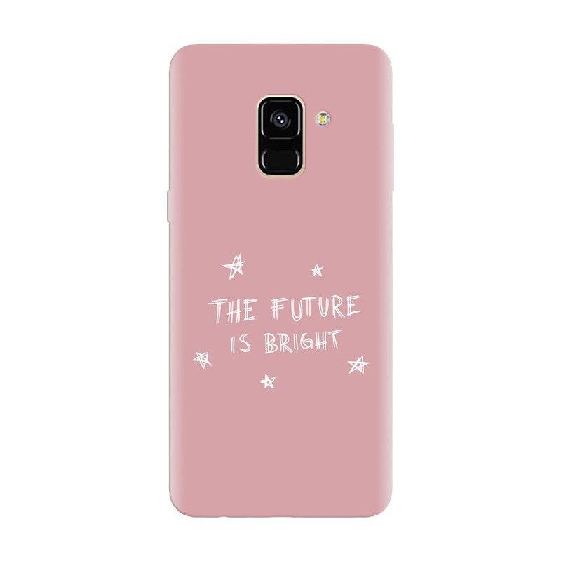 Husa silicon pentru Samsung Galaxy A8 Plus, The Future Is Bright