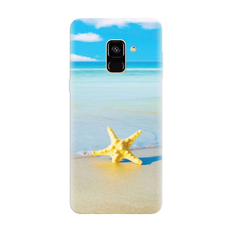 Husa silicon pentru Samsung Galaxy A6, Starfish Beach