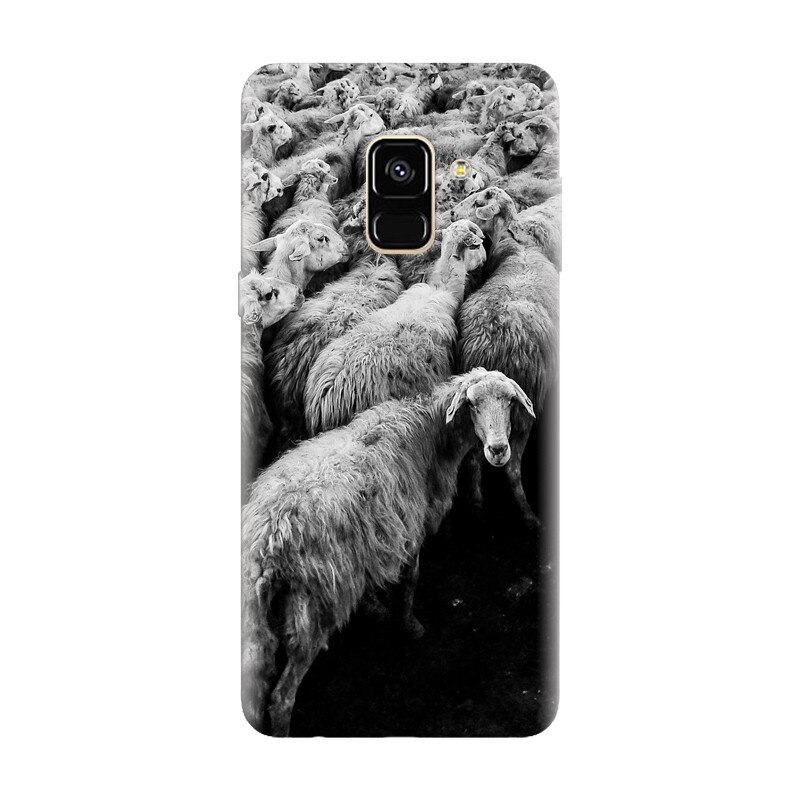 Husa silicon pentru Samsung Galaxy A8 Plus, Sheep