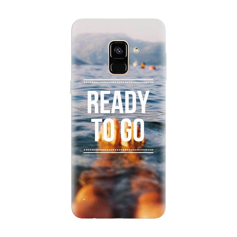 Husa silicon pentru Samsung Galaxy A8 Plus, Ready To Go Swimming