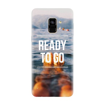 Husa silicon pentru Samsung Galaxy A8 Plus, Ready To Go Swimming Husa silicon pentru Samsung Galaxy A8 Plus, Ready To Go Swimming