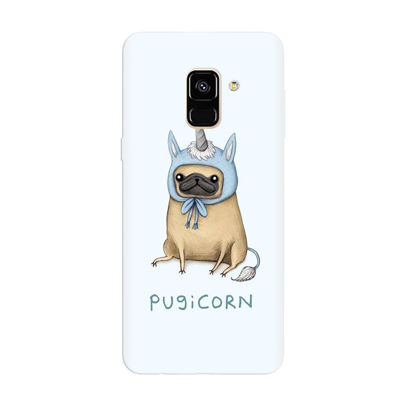 Husa silicon pentru Samsung Galaxy A8 Plus, Pugicorn