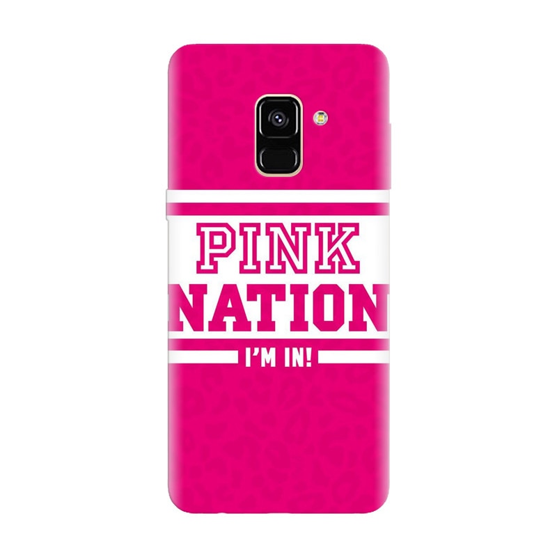Husa silicon pentru Samsung Galaxy A6, Pink Nation