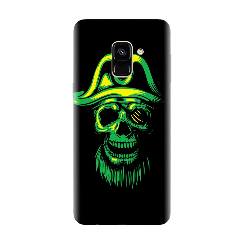 Husa silicon pentru Samsung Galaxy A8 Plus, Pirate Skull