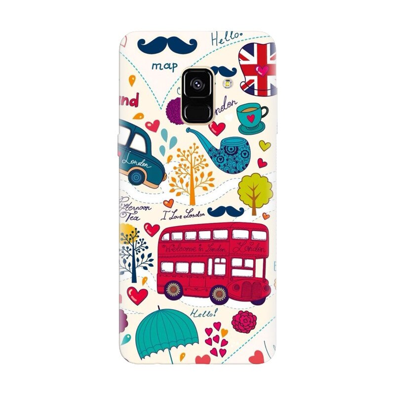 Husa silicon pentru Samsung Galaxy A8 Plus, Welcome In London
