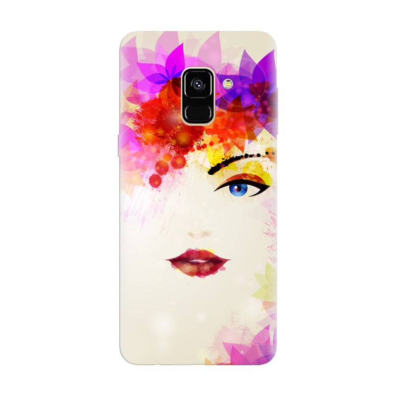 Husa silicon pentru Samsung Galaxy A6, Pretty Face