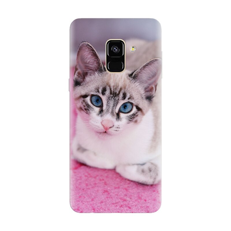 Husa silicon pentru Samsung Galaxy A6, Siamese Kitty