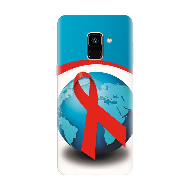 Husa silicon pentru Samsung Galaxy A6, World Aids Day