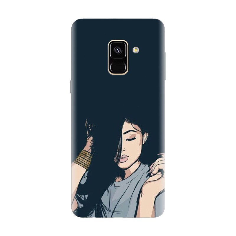 Husa silicon pentru Samsung Galaxy A6, Simple Girl