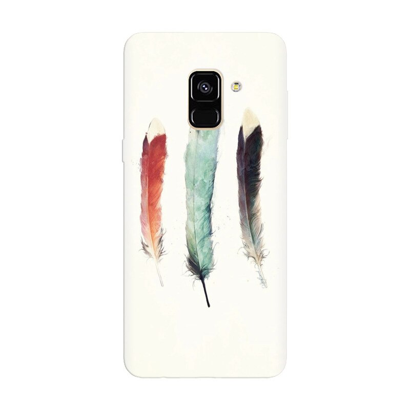 Husa silicon pentru Samsung Galaxy A6, Three Feathers