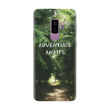Husa silicon pentru Samsung Galaxy S9 Plus, Adventure Awaits Forest Husa silicon pentru Samsung Galaxy S9 Plus, Adventure Awaits Forest