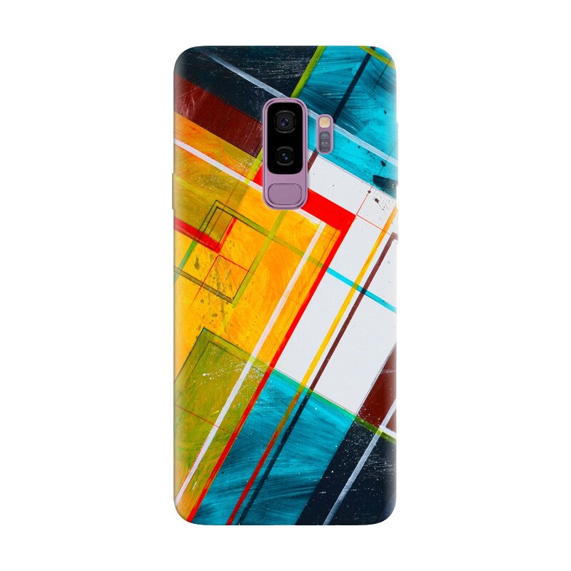 Husa silicon pentru Samsung Galaxy S9 Plus, Abstraction Color Shape
