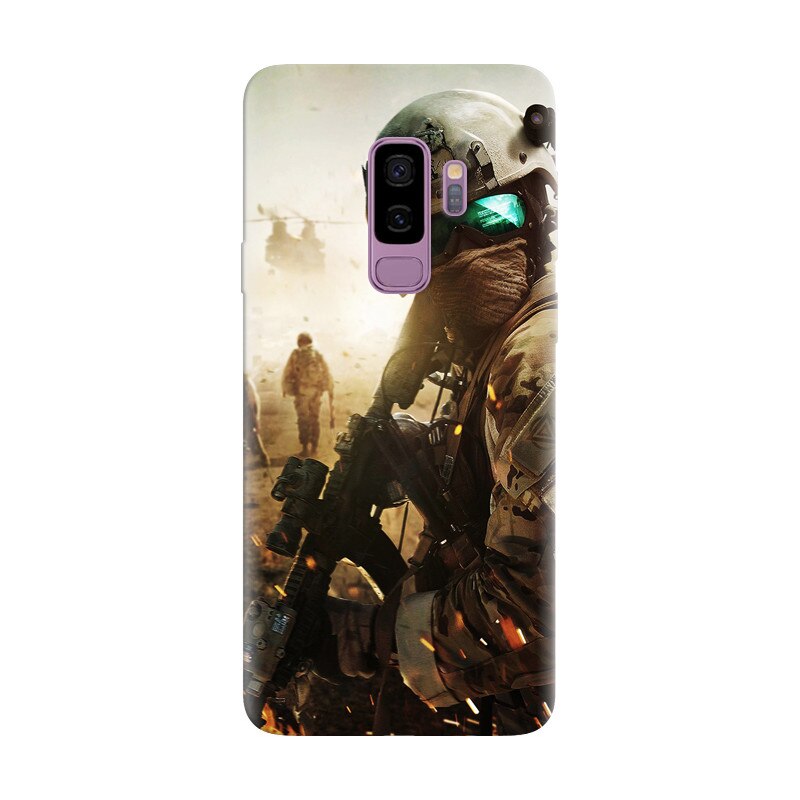 Husa silicon pentru Samsung Galaxy S9, Battlefield