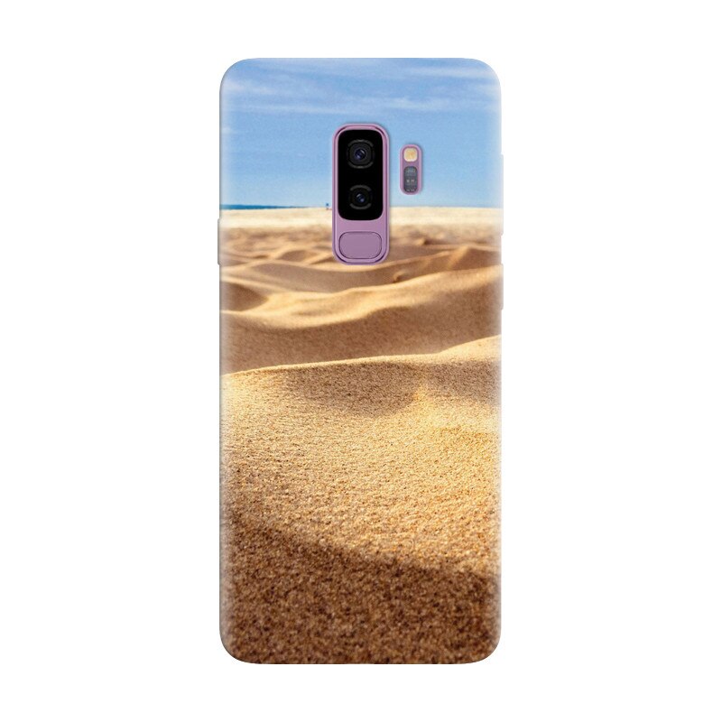 Husa silicon pentru Samsung Galaxy S9 Plus, Beach Sand Closeup Holiday