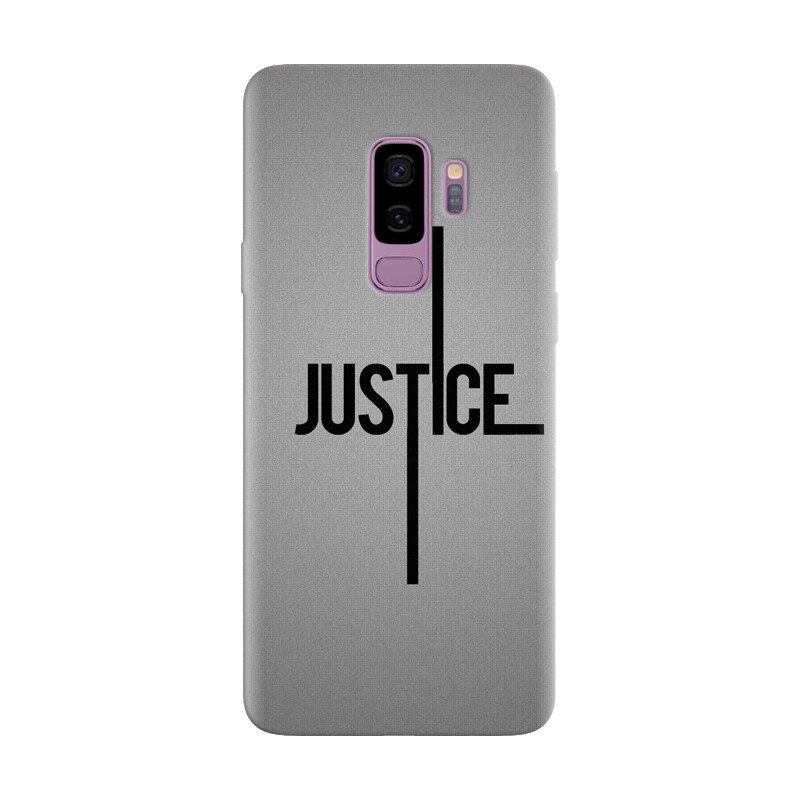 Husa silicon pentru Samsung Galaxy S9 Plus, Amir Justice Minimalistic Nubheebuccus Text